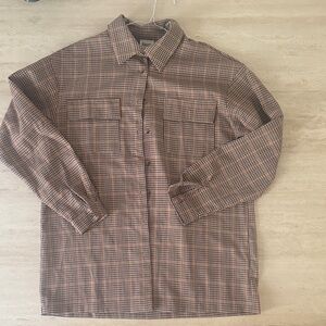 Princess Polly Oversized Plaid Button-Up Flannel